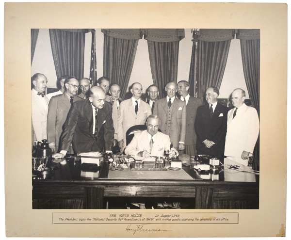 Harry Truman renaming the Department of Defense