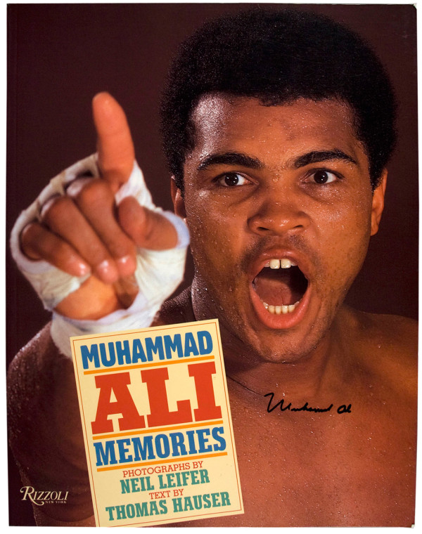 Muhammad Ali signed book