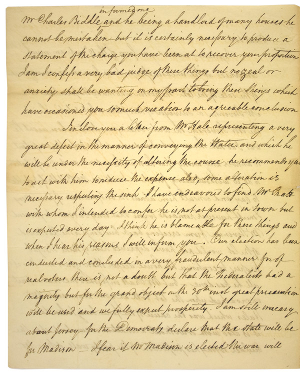 ALS fearing Madison's possible Presidency (2)