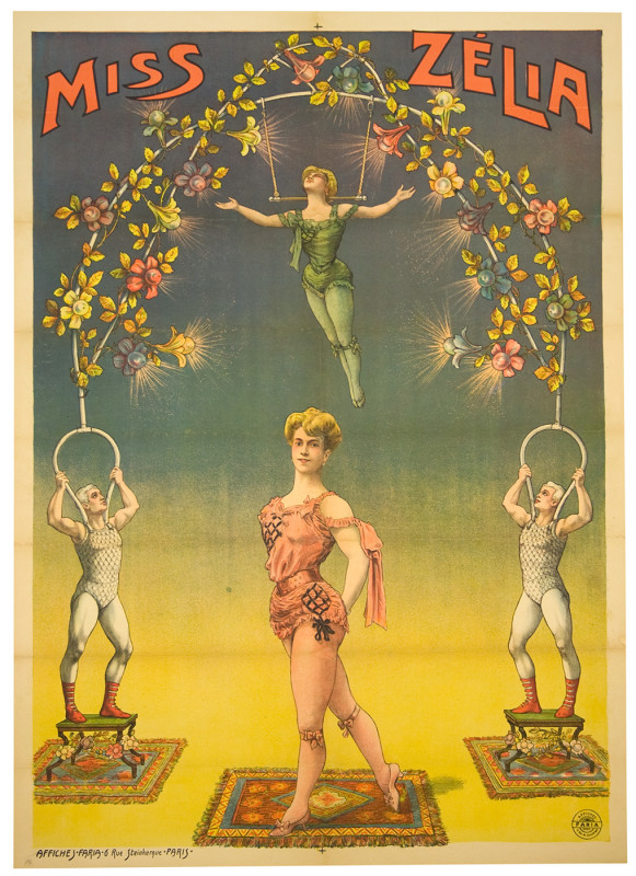 French Circus Poster Miss Zelia