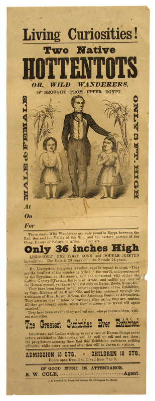 Hottentots Sideshow broadside