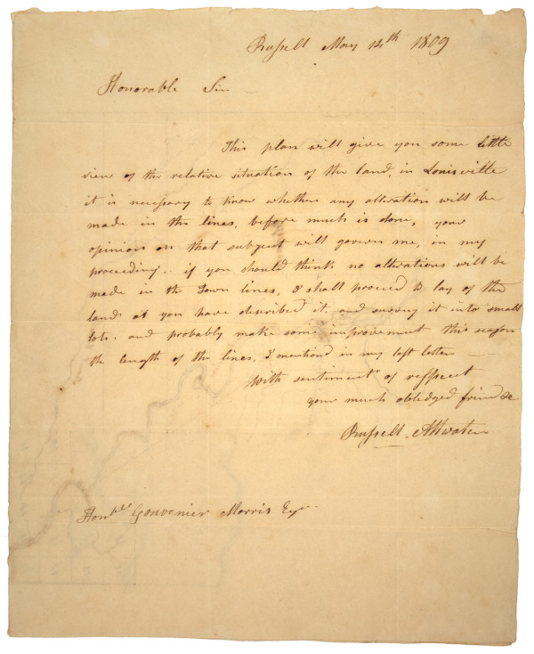 Attwater's letter to Morris, 1809