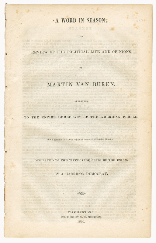 Mayo criticizes Martin van Buren