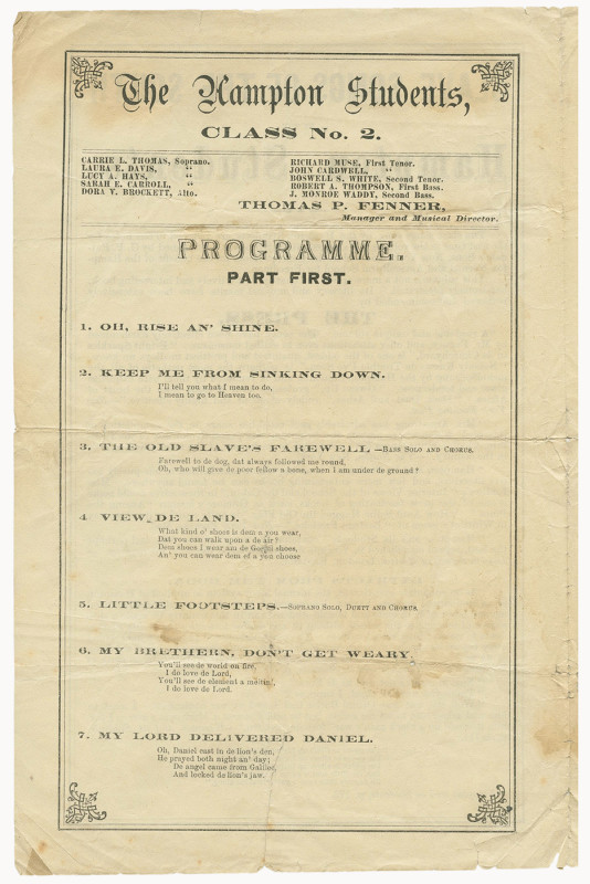 Hampton Students Slave Songs of the South (2)