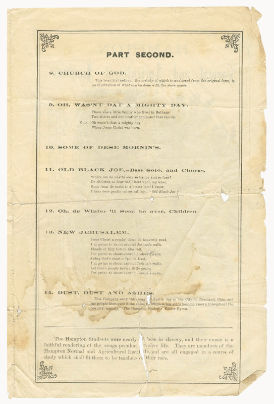Hampton Students Slave Songs of the South (3)