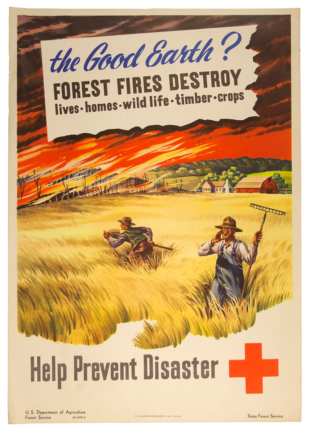 Vintage Forest Fire Prevention Poster