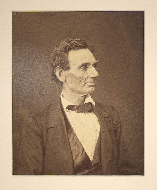 A superb albumen photograph of Hesler’s Lincoln
