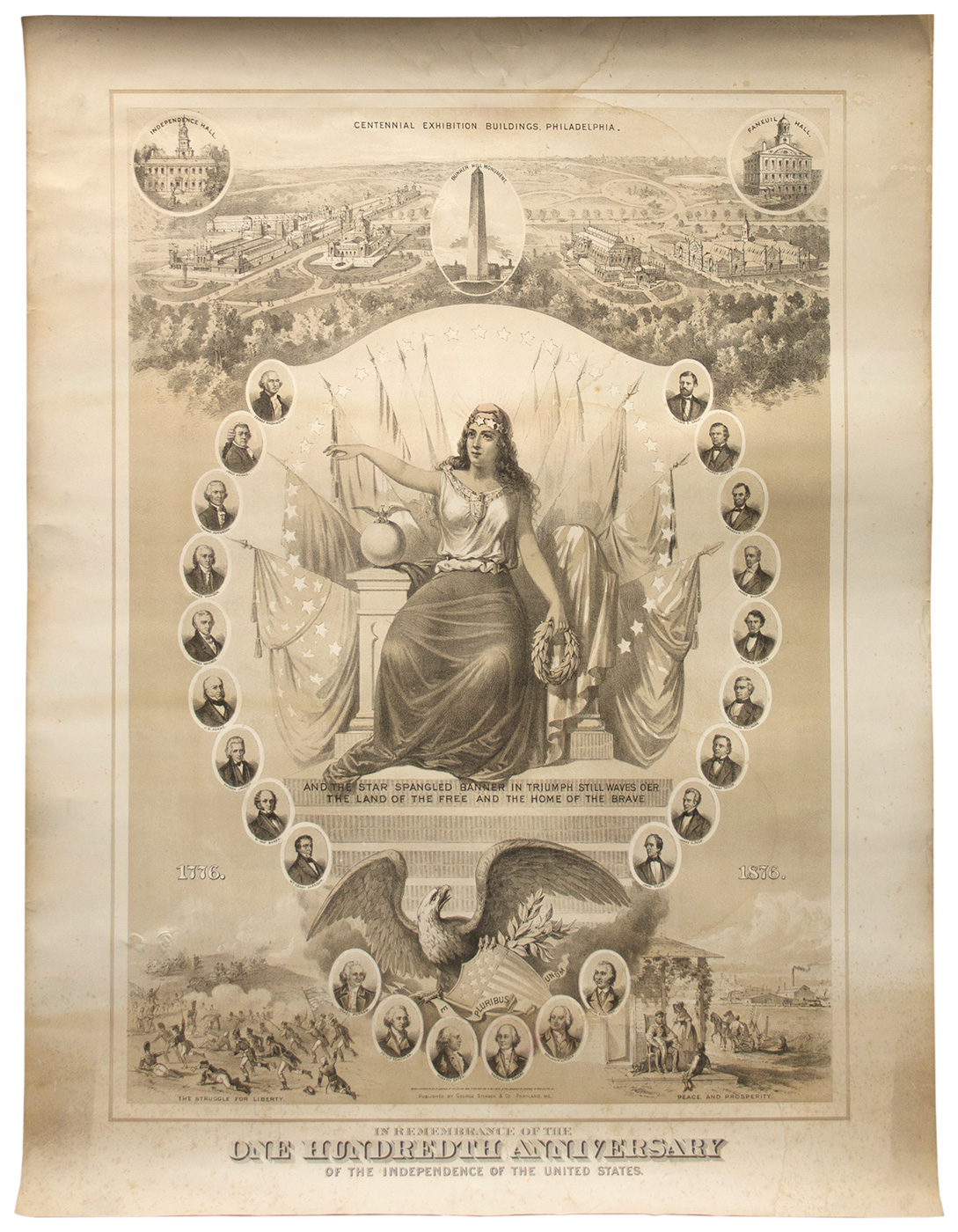 1876 CENTENNIAL BROADSIDE